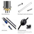 Solid Brass Pull-Down Kitchen Faucet – 3-Function Spray Head – KFB1511