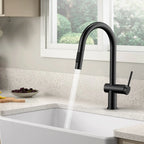 Solid Brass Pull-Down Kitchen Faucet – 3-Function Spray Head – KFB1511