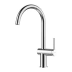 Solid Brass Kitchen Bar Faucet – High-Arc Single Handle Mixer – KFB1801 Chrome