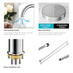 Solid Brass Kitchen Bar Faucet – High-Arc Single Handle Mixer – KFB1801