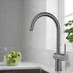 Solid Brass Kitchen Bar Faucet – High-Arc Single Handle Mixer – KFB1801