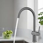 Solid Brass Kitchen Bar Faucet – High-Arc Single Handle Mixer – KFB1801