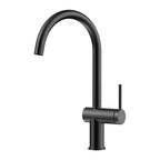 Solid Brass Kitchen Bar Faucet – High-Arc Single Handle Mixer – KFB1801 Matte Black