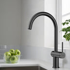 Solid Brass Kitchen Bar Faucet – High-Arc Single Handle Mixer – KFB1801