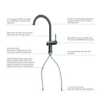 Solid Brass Kitchen Bar Faucet – High-Arc Single Handle Mixer – KFB1801