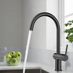 Solid Brass Kitchen Bar Faucet – High-Arc Single Handle Mixer – KFB1801