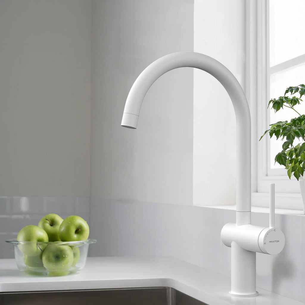 Solid Brass Kitchen Bar Faucet – High-Arc Single Handle Mixer – KFB1801