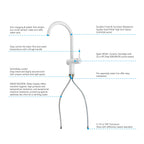 Solid Brass Kitchen Bar Faucet – High-Arc Single Handle Mixer – KFB1801