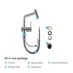 Solid Brass Dual-Function Pull-Down Kitchen Faucet – Single Handle Mixer – KFB1806