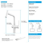 Solid Brass Dual-Function Pull-Down Kitchen Faucet – Single Handle Mixer – KFB1806