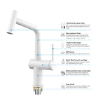 Solid Brass Dual-Function Pull-Down Kitchen Faucet – Single Handle Mixer – KFB1806