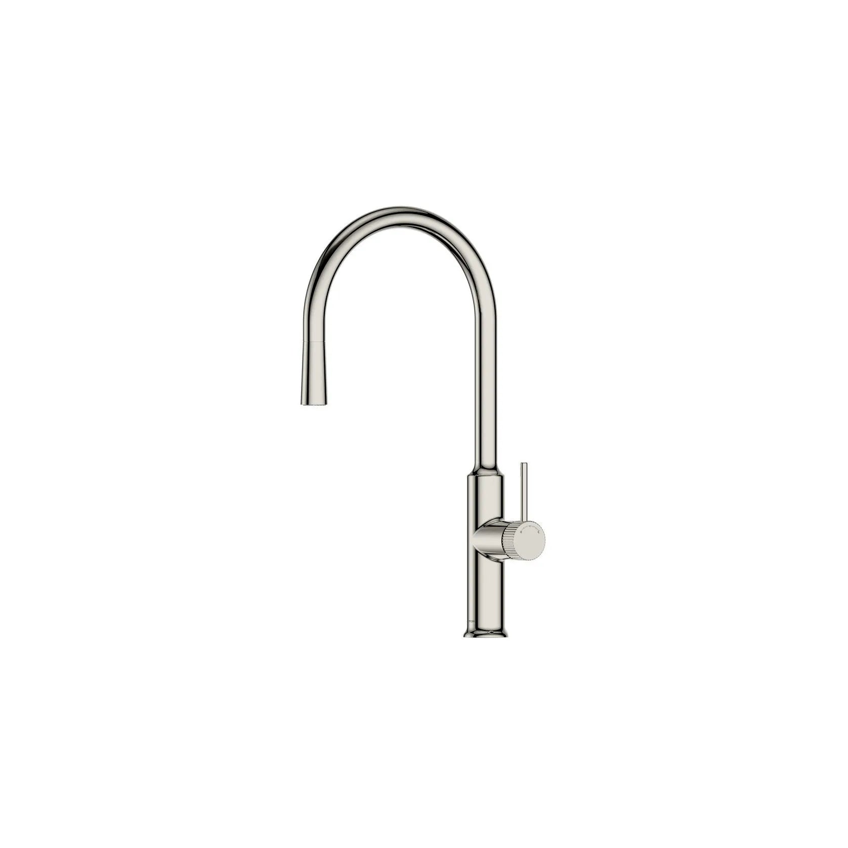 Single Handle Pull-Down Kitchen Faucet – High Arc Gooseneck Spout, 1.8 GPM – KFB9031 Brushed Nickel