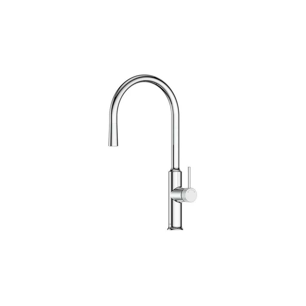 Single Handle Pull-Down Kitchen Faucet – High Arc Gooseneck Spout, 1.8 GPM – KFB9031 Chrome