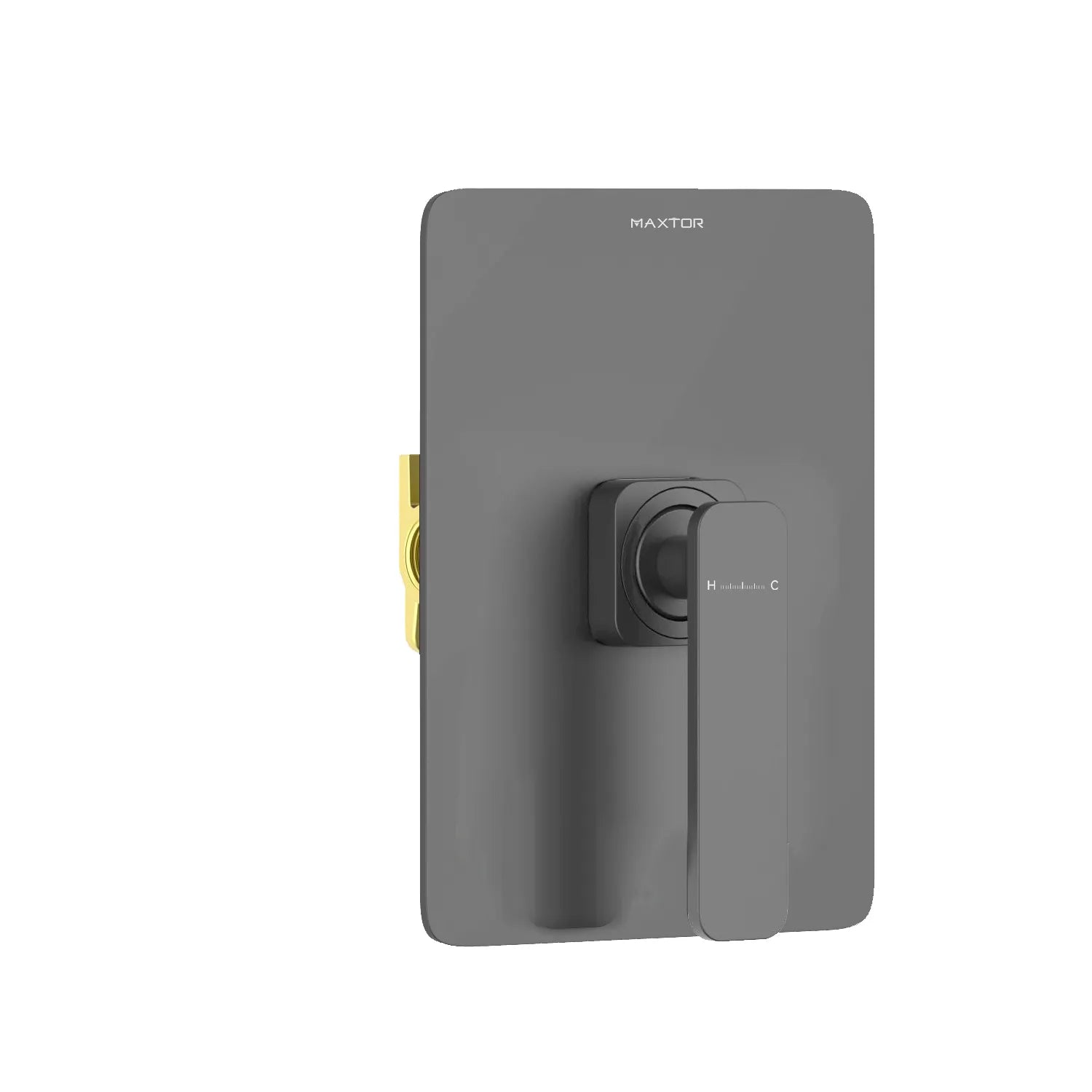 1-Way Wall Concealed Pressure Balance Shower Valve with Trim Plate-MT601001 Brushed Gun Metal