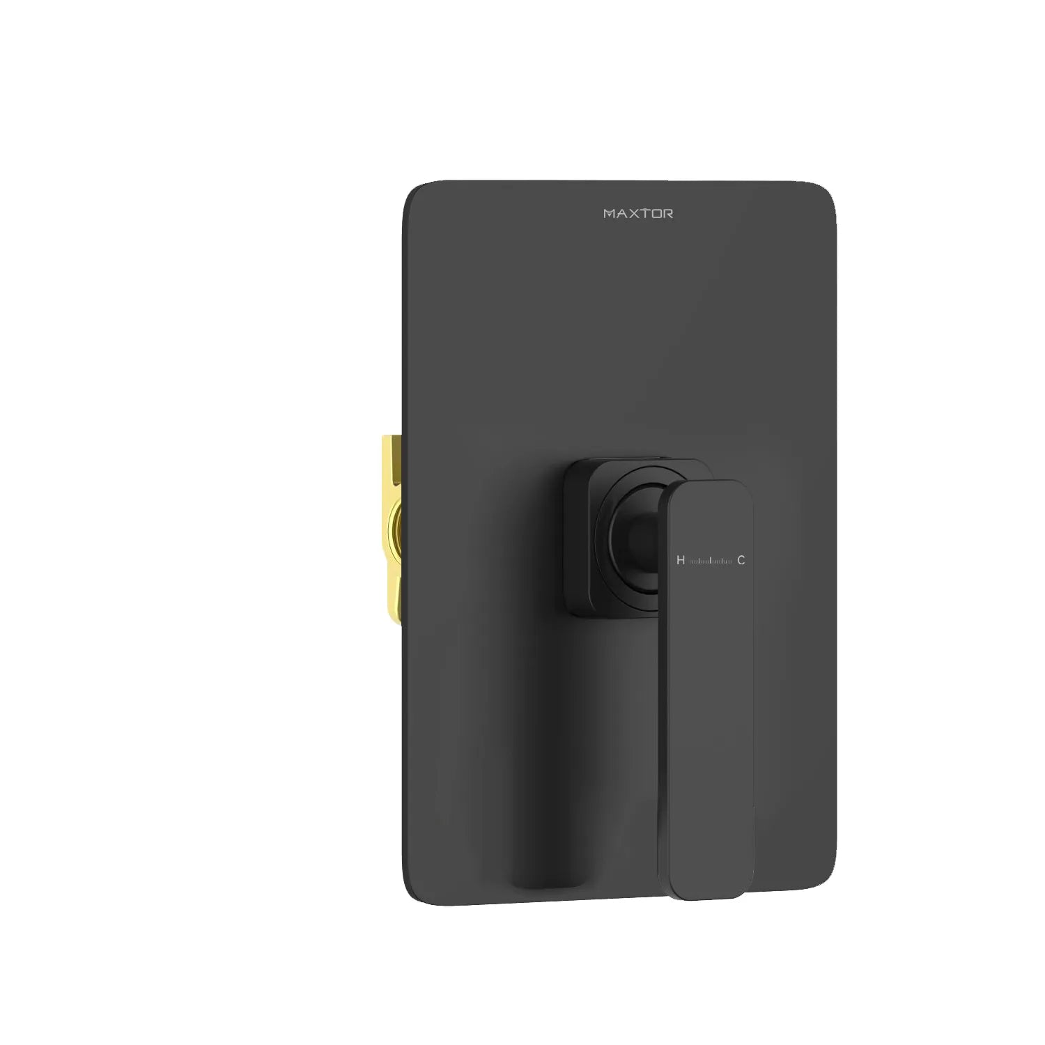 1-Way Wall Concealed Pressure Balance Shower Valve with Trim Plate-MT601001 Matte Black