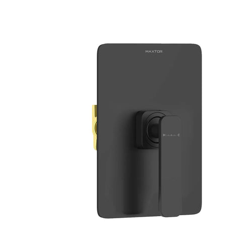 1-Way Wall Concealed Pressure Balance Shower Valve with Trim Plate-MT601001 Matte Black