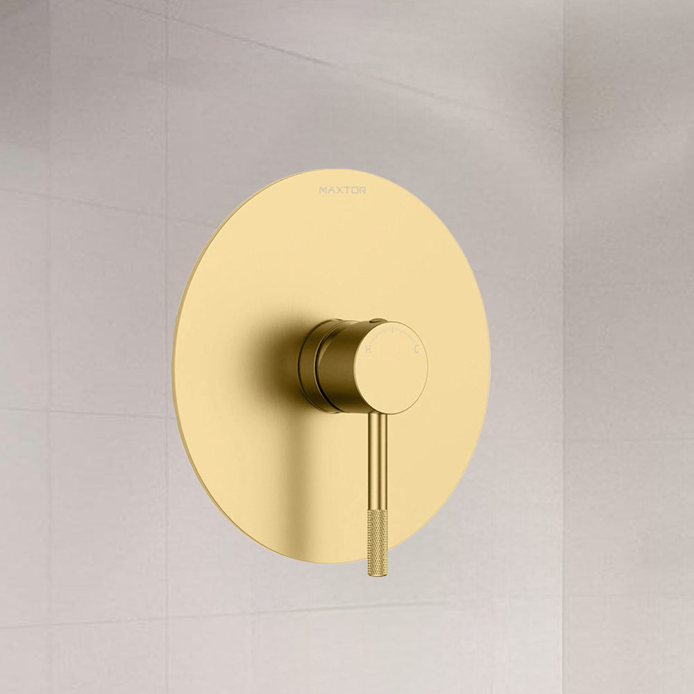 Circular 1-Way Wall Concealed Shower Valve with SUS304 Trim Plate MT601004