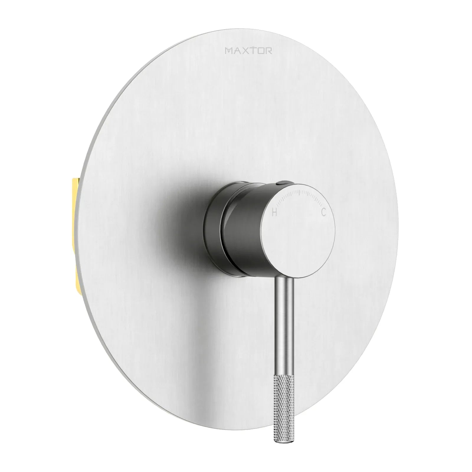 Circular 1-Way Wall Concealed Shower Valve with SUS304 Trim Plate MT601004 Brushed Nickel