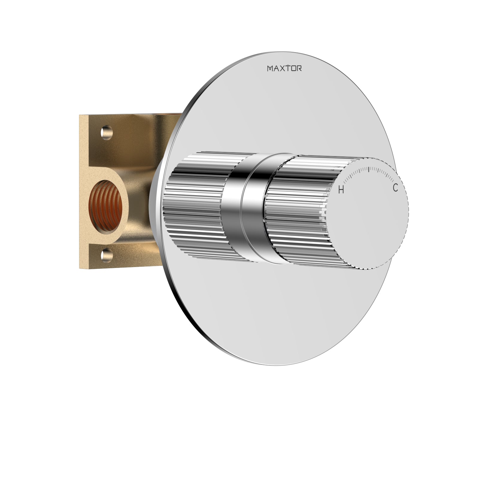 1 Way Wall Concealed Water Pressure Balance Shower Valve with Trim Plate –MT601027 Chrome