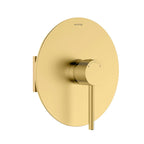 1 Way Wall Concealed Pressure Balance Shower Valve with Trim Plate – Knurled Handle – MT601031 Brushed Gold