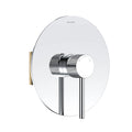 1 Way Wall Concealed Pressure Balance Shower Valve with Trim Plate – Knurled Handle – MT601031 Chrome
