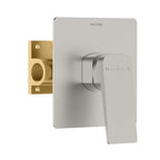 MAXTOR 1 Way Wall Concealed Shower Rough-In Valve with 120×120 mm Trim Plate-MT601065 Brushed Nickel