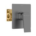 MAXTOR 1 Way Wall Concealed Shower Rough-In Valve with 120×120 mm Trim Plate-MT601065 Brushed Gun Metal