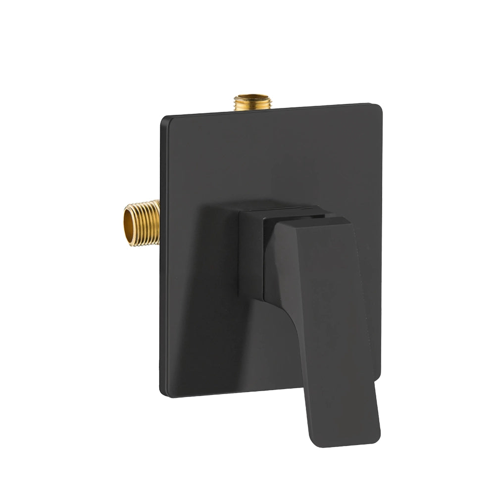 MAXTOR 1 Way Concealed Pressure Balance Valve & Trim with Spain CITEC Cartridge-MT601068 Matte Black