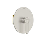 1-Way Pressure Balance Wall Concealed Shower Valve with Round Trim Plate – MT601069 Brushed Nickel