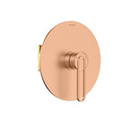1-Way Pressure Balance Wall Concealed Shower Valve with Round Trim Plate – MT601069 Rose Gold