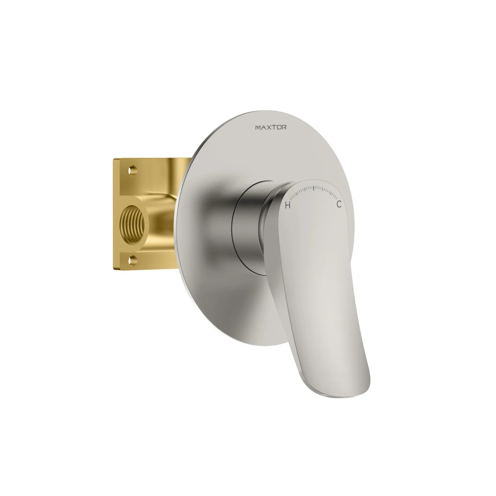 1-Way Pressure Balance Shower Valve with Trim Plate – Single Function Control – MT601076 Brushed Nickel