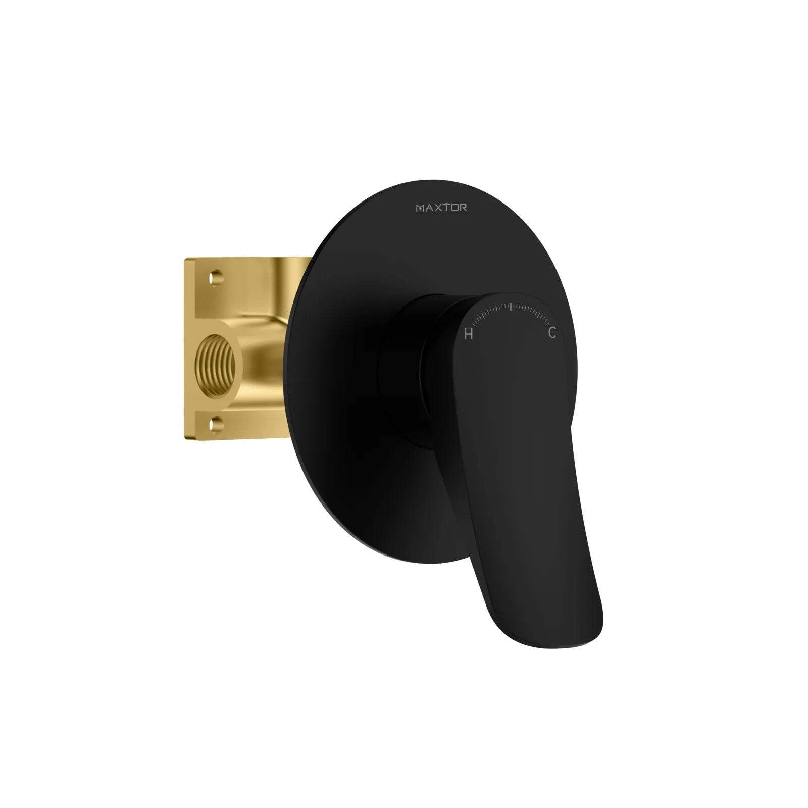 1-Way Pressure Balance Shower Valve with Trim Plate – Single Function Control – MT601076 Matte Black