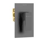 1 Way Brass wall concealed shower control valve MT601100 Brushed Gun Metal