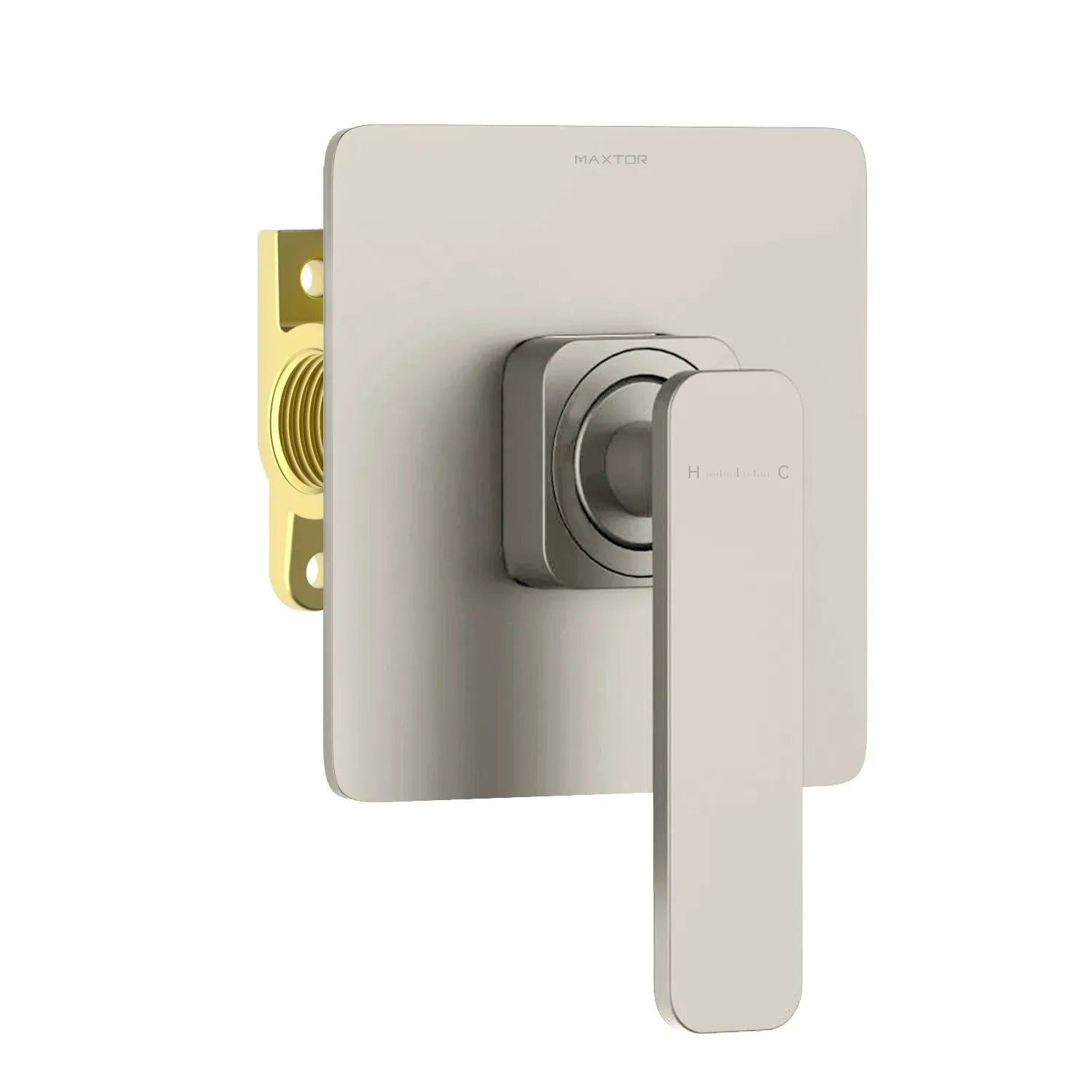 Solid Brass 1-Way Concealed Shower Valve –MT601101 Brushed Nickel
