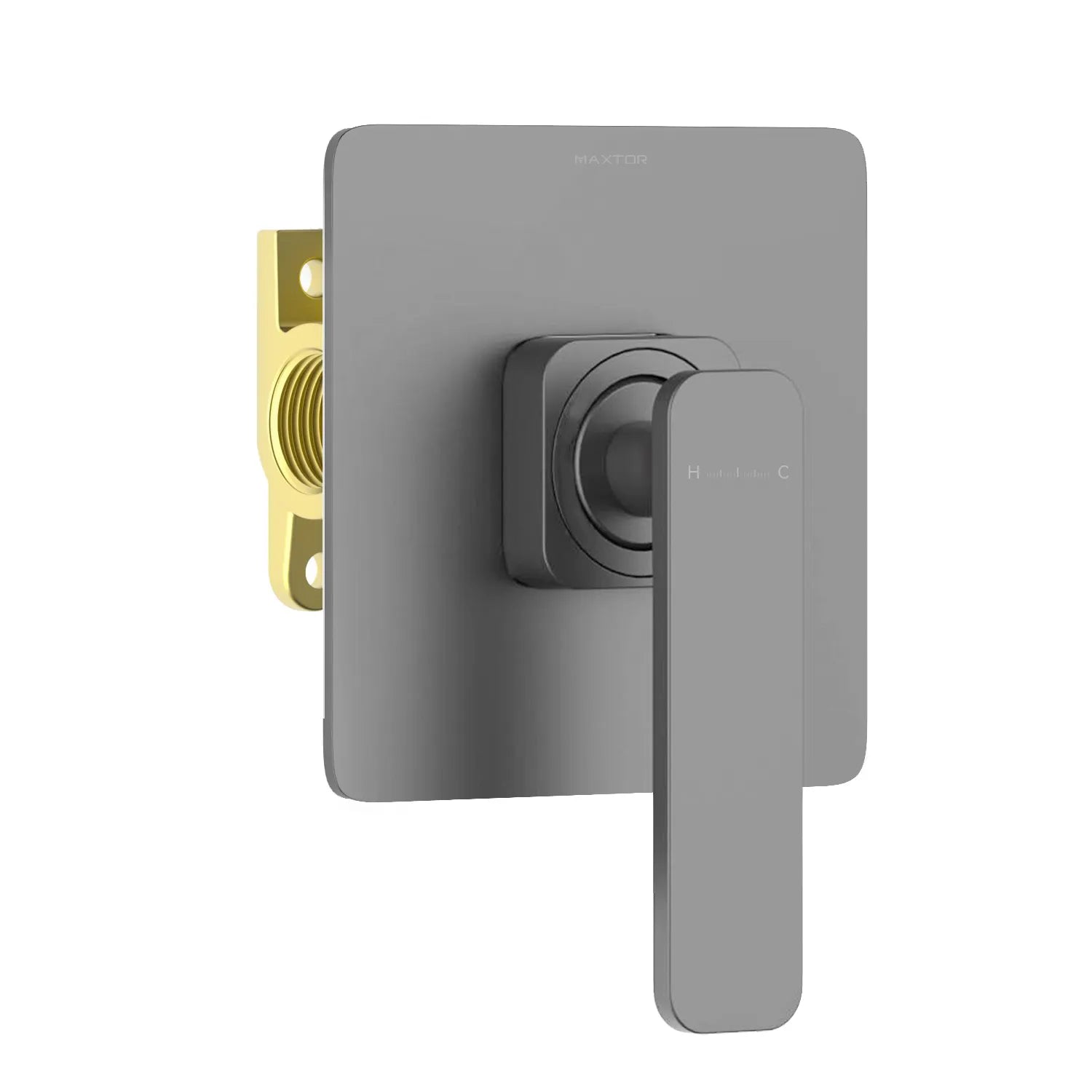 Solid Brass 1-Way Concealed Shower Valve –MT601101 Brushed Gun Metal