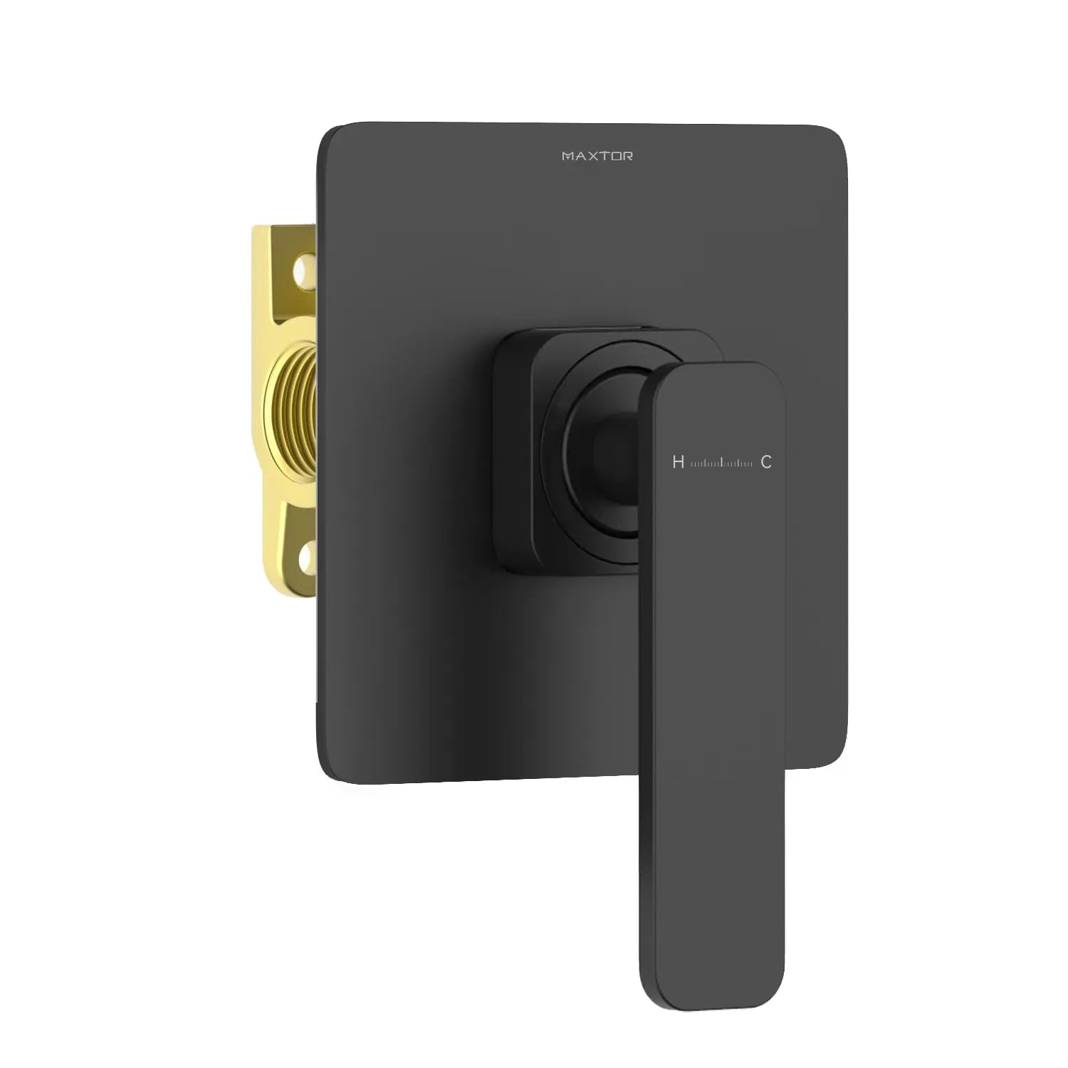 Solid Brass 1-Way Concealed Shower Valve –MT601101 Matte Black