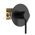 1 Way Wall Concealed Water Pressure Balance Shower Roughing-In Valve with Trim Plate-MT601127 Matte Black