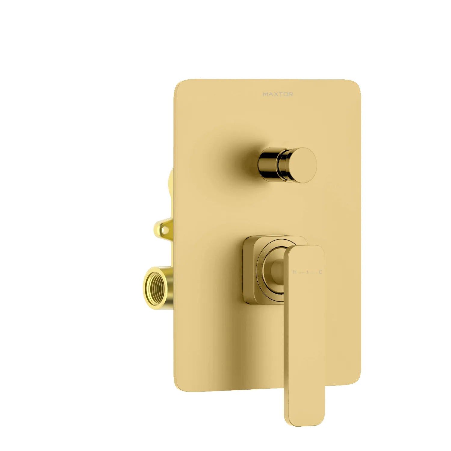 2-Way Concealed Pressure Balance Shower Mixer Valve-MT602001 Brushed Gold