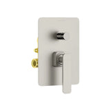 2-Way Concealed Pressure Balance Shower Mixer Valve-MT602001 Brushed Nickel