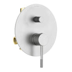 Circular Pressure Balanced 2-Function Shower Valve with Trim Plate MT602004 Brushed Nickel
