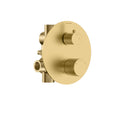 2 Way Wall Concealed Pressure Balance Shower Valve with Trim Plate-MT602027 Brushed Gold