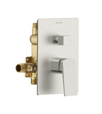 MAXTOR 2-Way Wall Concealed Shower Rough-In Valve with Diverter, Box & SUS304 Trim Plate-MT602065