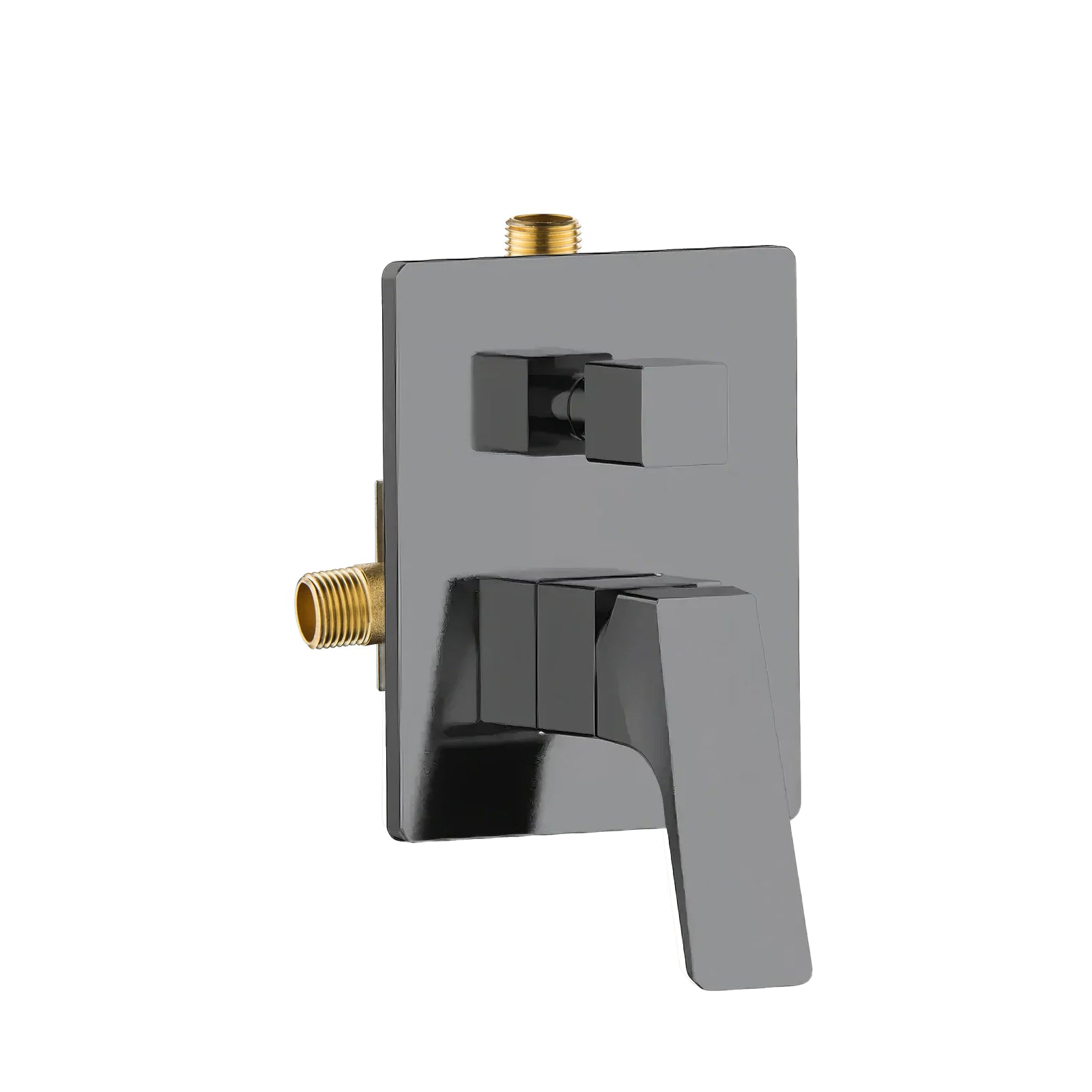 Wall Concealed Pressure Balance Valve & Trim with Diverter AB602068 Brushed Gun Metal