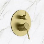MAXTOR 2 Way Wall Concealed Shower Valve – Solid Brass with Trim Plate – MT612104