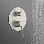 MAXTOR 2 Way Wall Concealed Shower Valve – Solid Brass with Trim Plate – MT612104