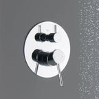 MAXTOR 2 Way Wall Concealed Shower Valve – Solid Brass with Trim Plate – MT612104
