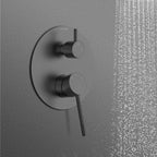 MAXTOR 2 Way Wall Concealed Shower Valve – Solid Brass with Trim Plate – MT612104
