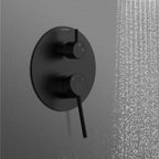 MAXTOR 2 Way Wall Concealed Shower Valve – Solid Brass with Trim Plate – MT612104