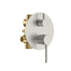 2 Way Wall Concealed Pressure Balance Shower Valve with Trim Plate-MT602127 Brushed Nickel