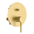 2 Way Wall Concealed Water Pressure Balance Shower Valve with Trim Plate-MT602227 Brushed Gold
